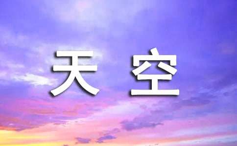 仰望天空高一散文