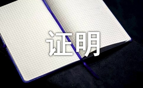 个人工作表现证明
